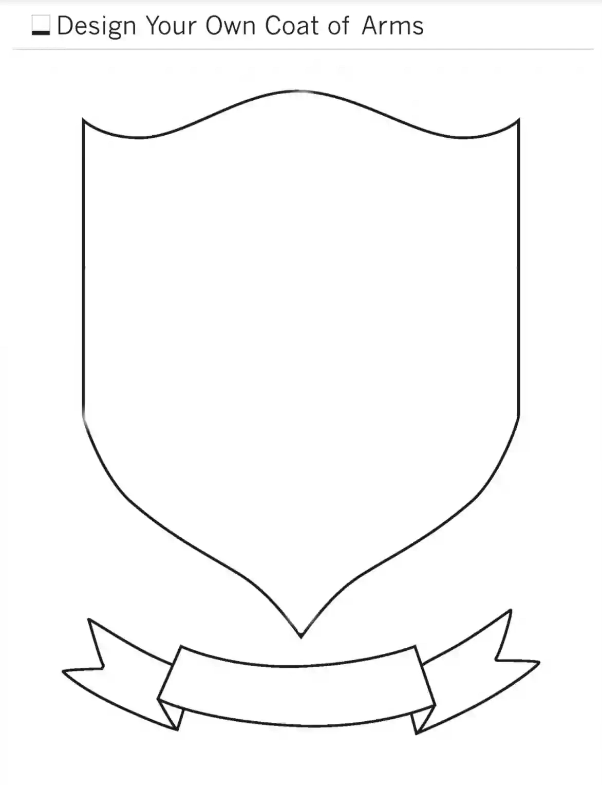 Coat Of Arms Template ≡ Fill Out Printable Pdf Forms Online for Free Printable Coat Of Arms Template