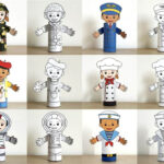 Community Helper Roll Paper Printable Kid Craft   Happy Paper Time Intended For Free Printable Community Helper Puppets Template