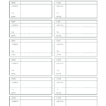 Contact List Templates   12 Of The Best Styles   World Of Printables With Regard To Free Printable Contact List Template