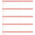 Contact List Templates   20 Free Printables | Printabulls Intended For Free Printable Contact List Template