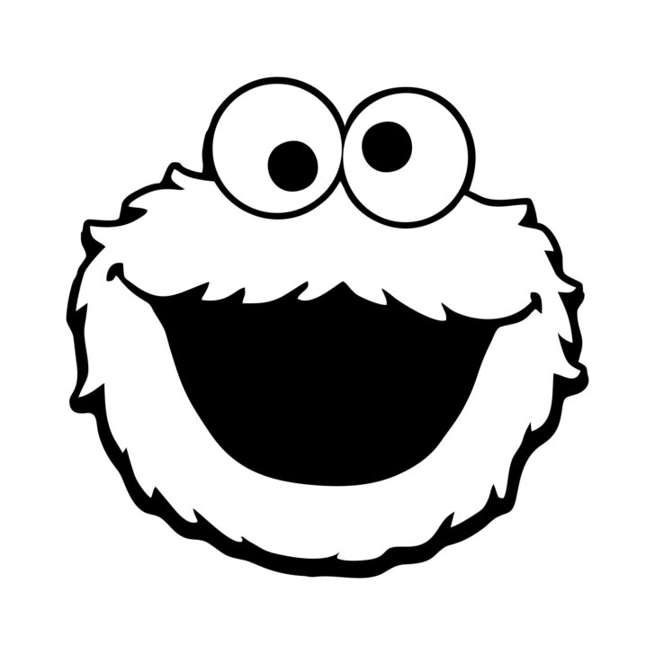 Free Printable Cookie Monster Face Template