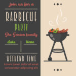 Cookout Invitation Vector Art, Icons, And Graphics For Free Download Inside Free Printable Cookout Invitation Template