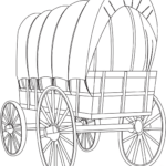 Covered Wagon Coloring Page | Free Printable Coloring Pages Intended For Free Printable Covered Wagon Template