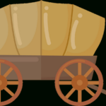 Covered Wagon   Free Vector Clipart Images On Creazilla Throughout Free Printable Covered Wagon Template