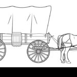 Covered Wagon Illustration Cut Out Stock Images & Pictures   Alamy Inside Free Printable Covered Wagon Template