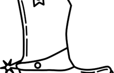 Cowboy Boot Coloring Page | Free Printable Coloring Pages with Free Printable Cowboy Boot Template