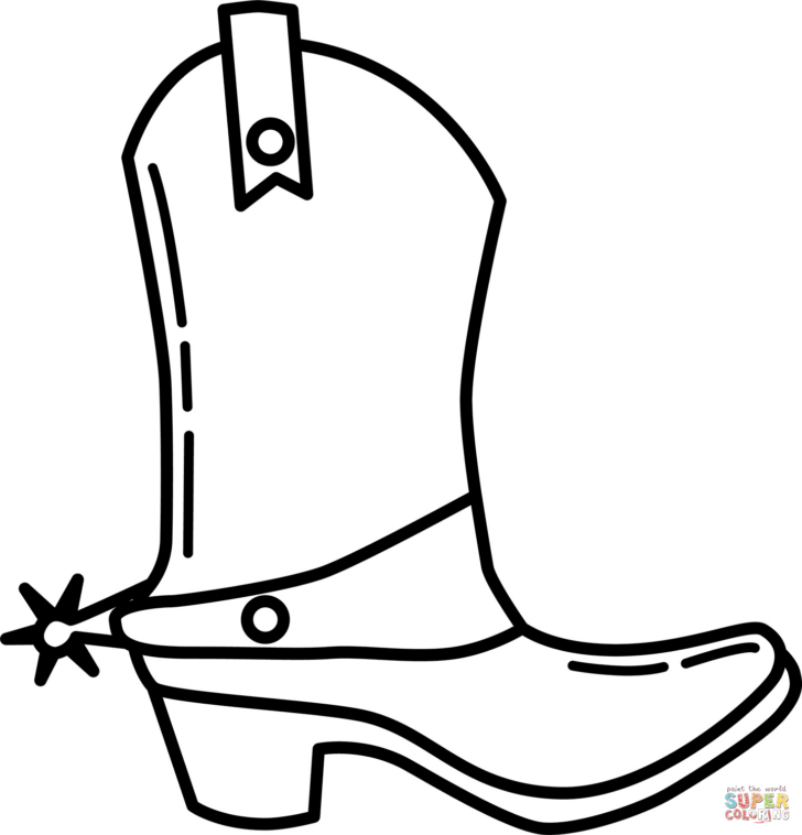 Free Printable Cowboy Boot Template