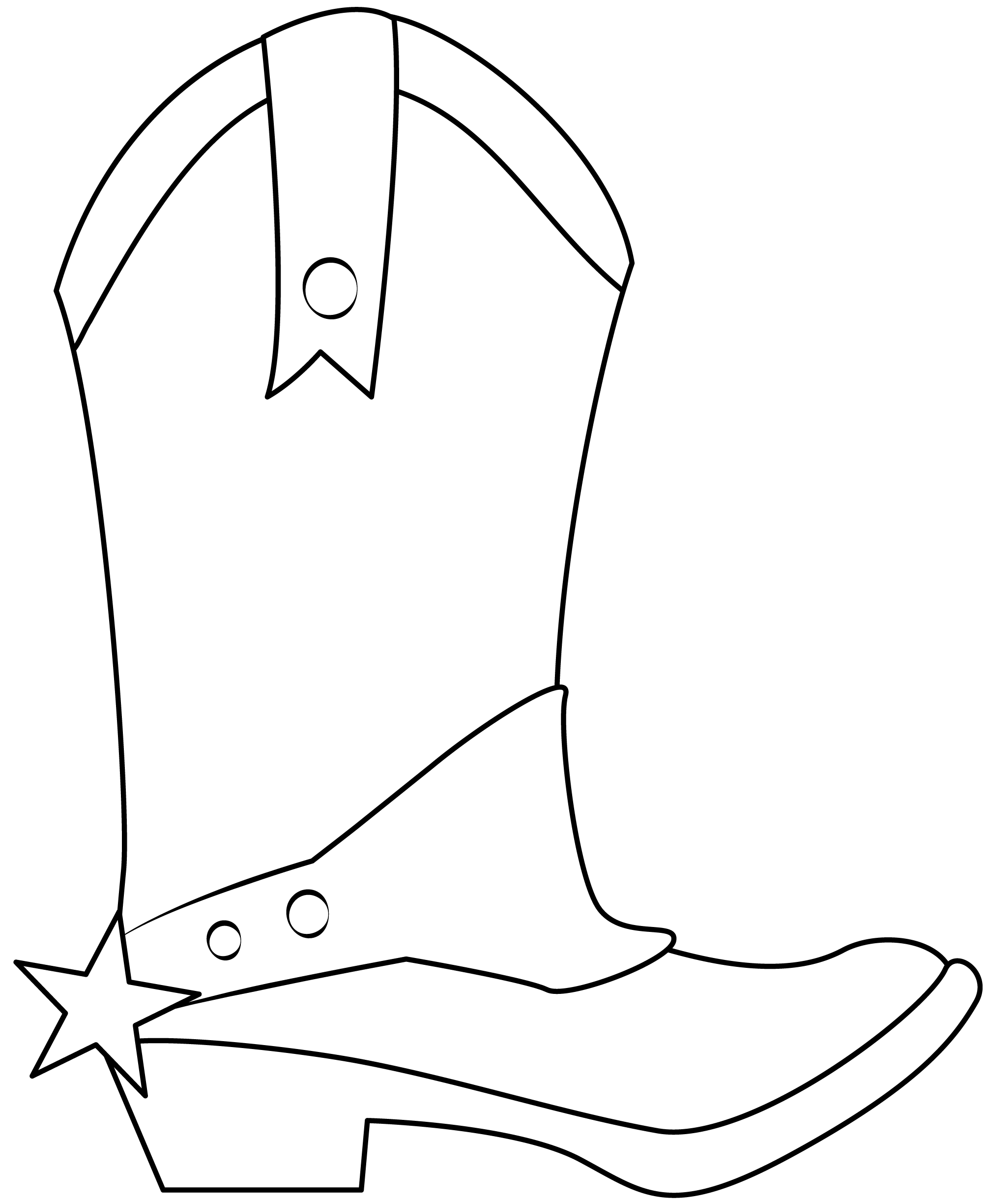 Cowboy Boot Printable Template | Free Printable Papercraft Templates with Free Printable Cowboy Boot Template