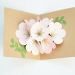 Cricut Pop Up Flower Bouquet Card With Free Templates Within Free Printable Flower Pop Up Card Template
