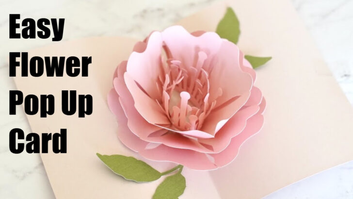 Free Printable Flower Pop Up Card Template