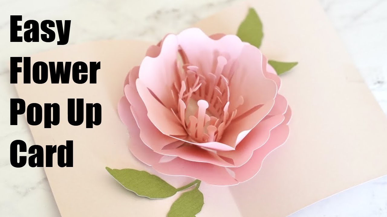 Cricut Pop Up Flower Card pertaining to Free Printable Flower Pop Up Card Template