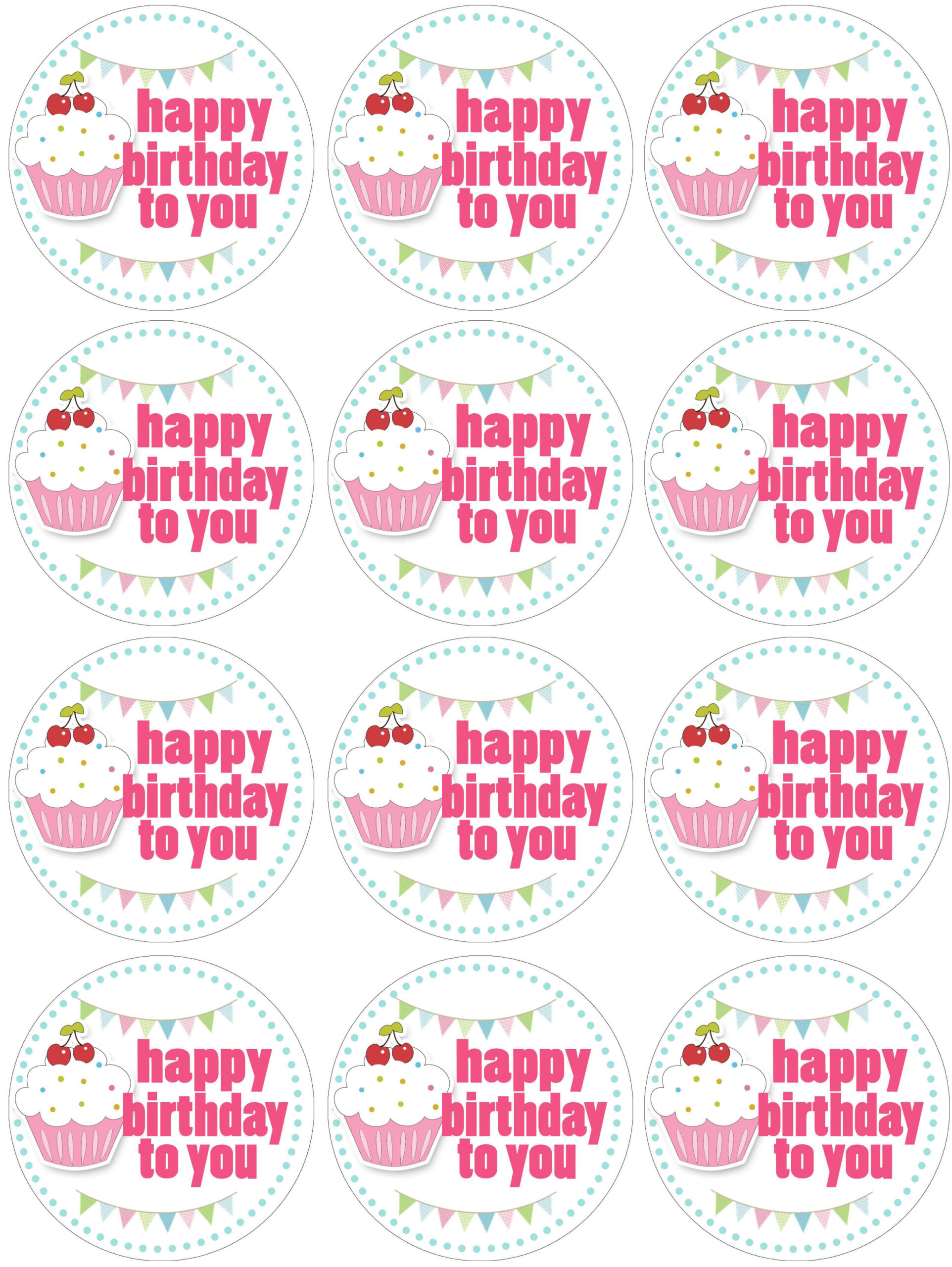 Cupcake Birthday Party With Free Printables - How To Nest For Less™ with regard to Free Printable Cupcake Toppers Template