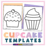 Cupcake Template   Superstar Worksheets Regarding Free Printable Cupcake Wrapper Template Printable