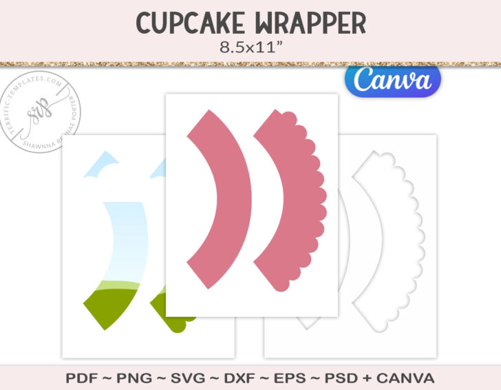 Free Printable Cupcake Wrapper Template