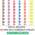 Currency Straps, Money Bands With Free Printable Currency Strap Template