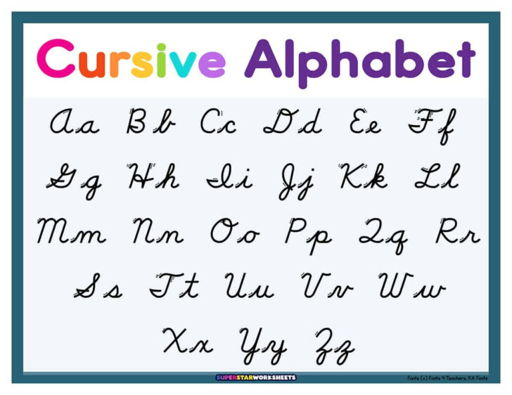 Free Printable Cursive Letter Template