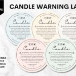 Custom Candle Warning Label Canva Template   5 (3242604) With Free Printable Candle Warning Labels Template