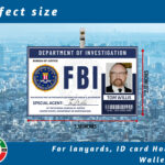 Customizable Fbi Agent Id Badge Template Supernatural Fbi Id Badge Throughout Free Printable Fbi Badge Template