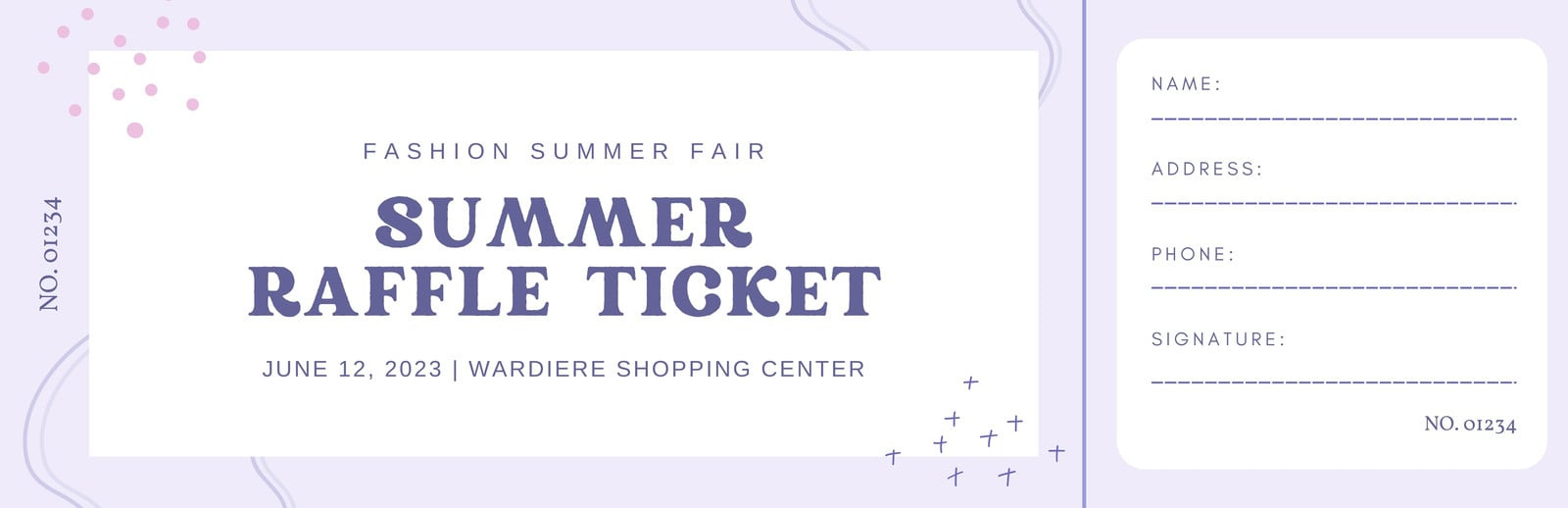 Customize 315+ Raffle Tickets Templates Online - Canva with Free Printable Blank Raffle Ticket Template