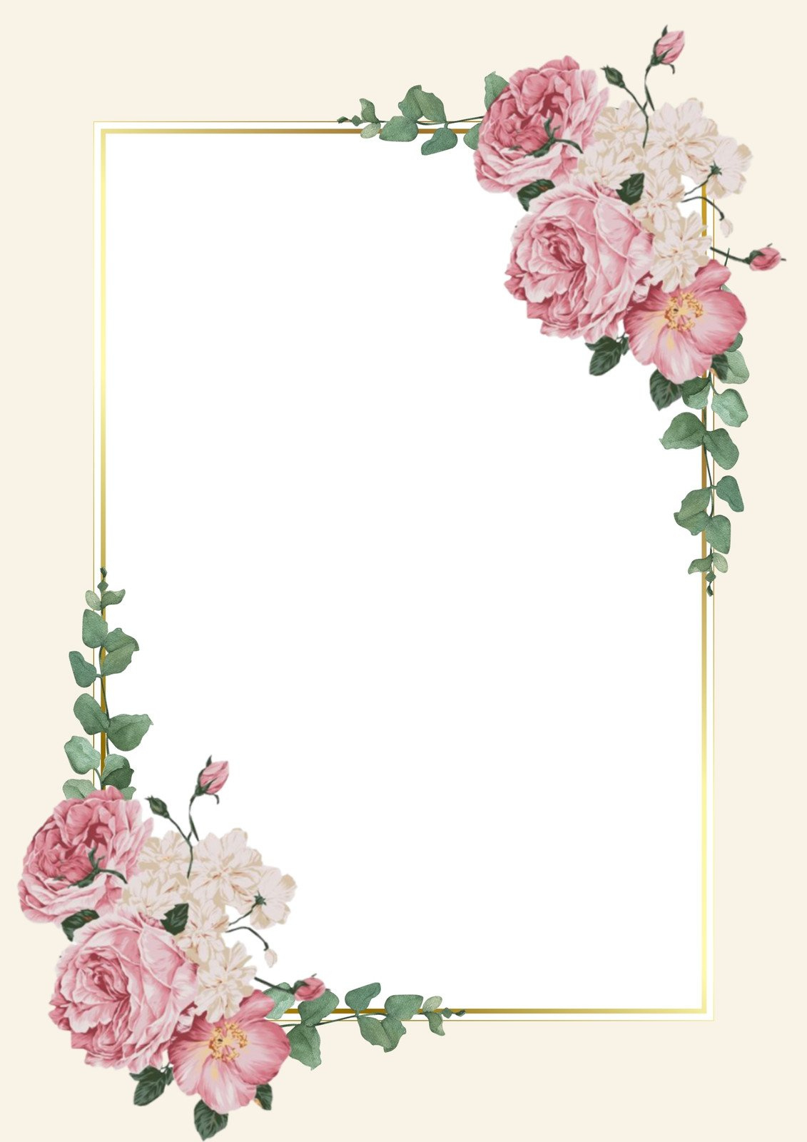 Customize 510+ Flower Page Border Templates Online - Canva regarding Free Printable Flower Border Template