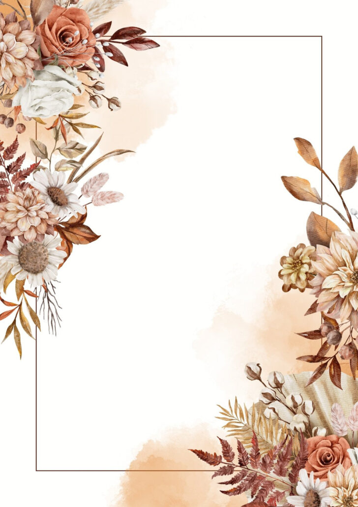 Free Printable Floral Border Template