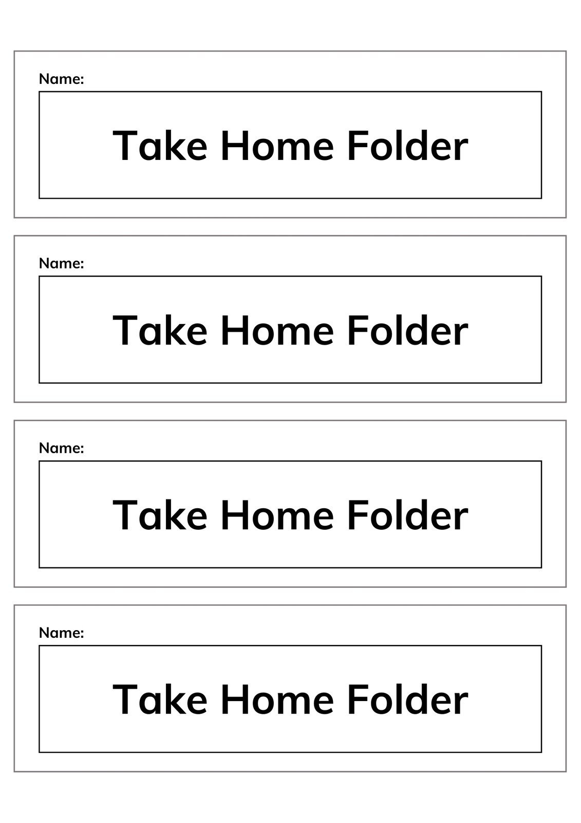 Customize 614+ Folder Labels Templates Online - Canva inside Free Printable File Folder Label Template