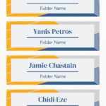 Customize 614+ Folder Labels Templates Online   Canva With Free Printable Folder Labels Template