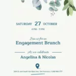 Customize Engagement Party Invitation Templates Throughout Free Printable Engagement Invitation Template