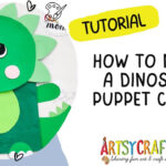 Cute And Easy Paper Bag Dinosaur Puppet Craft For Kids Intended For Free Printable Dinosaur Paper Bag Puppet Template