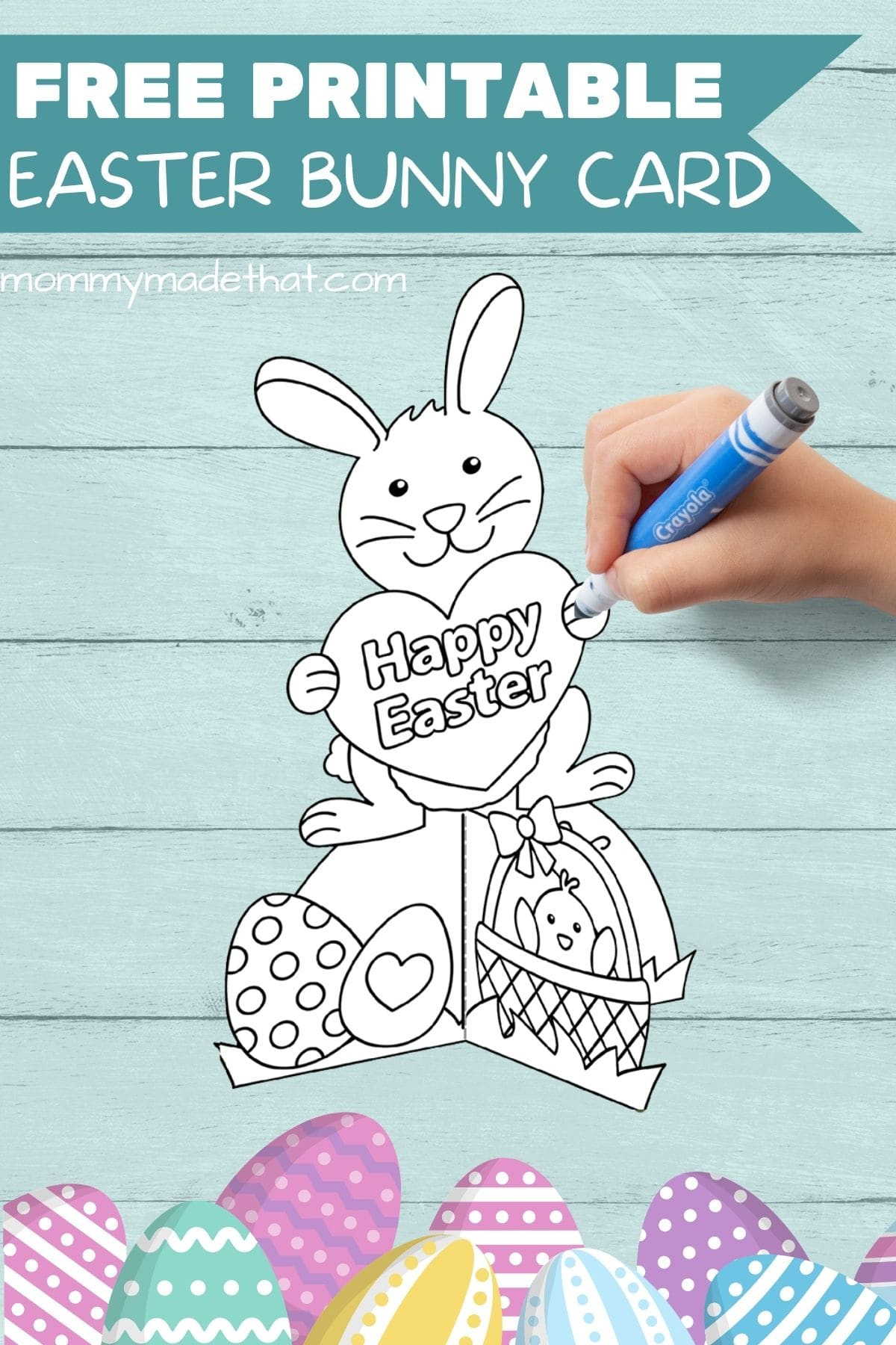 Cute Easter Bunny Cards (Free Printables!) inside Free Printable Easter Cards Template