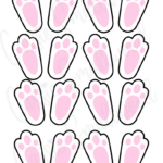 Cute Easter Bunny Feet Printable Template (Free!)   Cassie Smallwood Regarding Free Printable Easter Bunny Feet Template