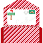 Cute Santa Envelopes (Free Printable)   Cassie Smallwood Intended For Free Printable Envelope From Santa Template