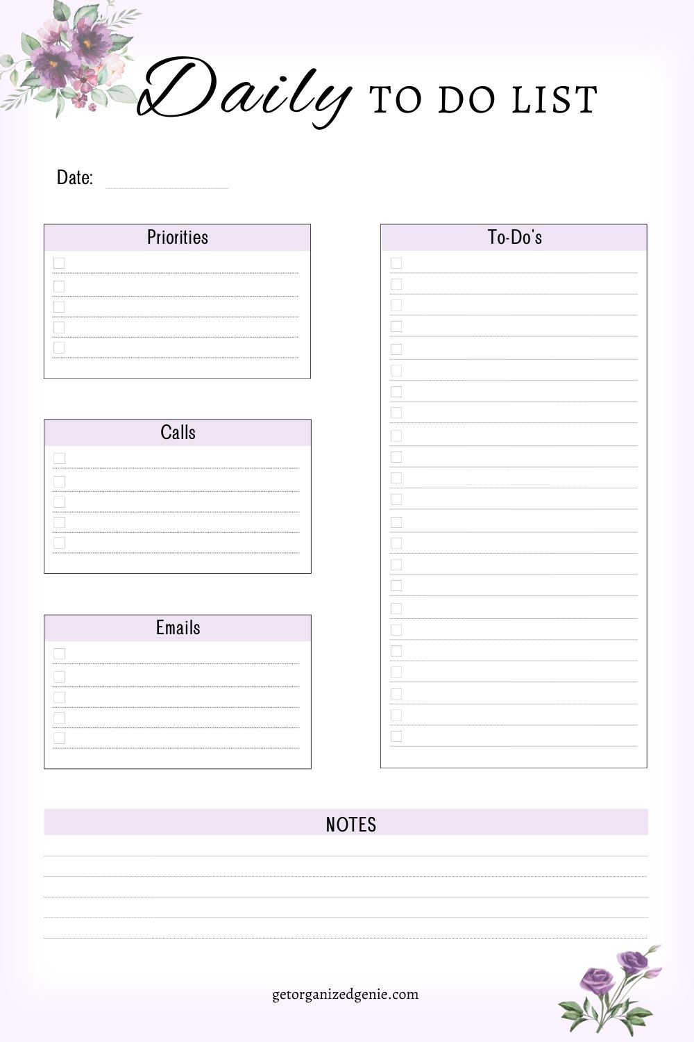 Daily To Do List Printable To Boost Productivity throughout Free Printable Daily Task List Template