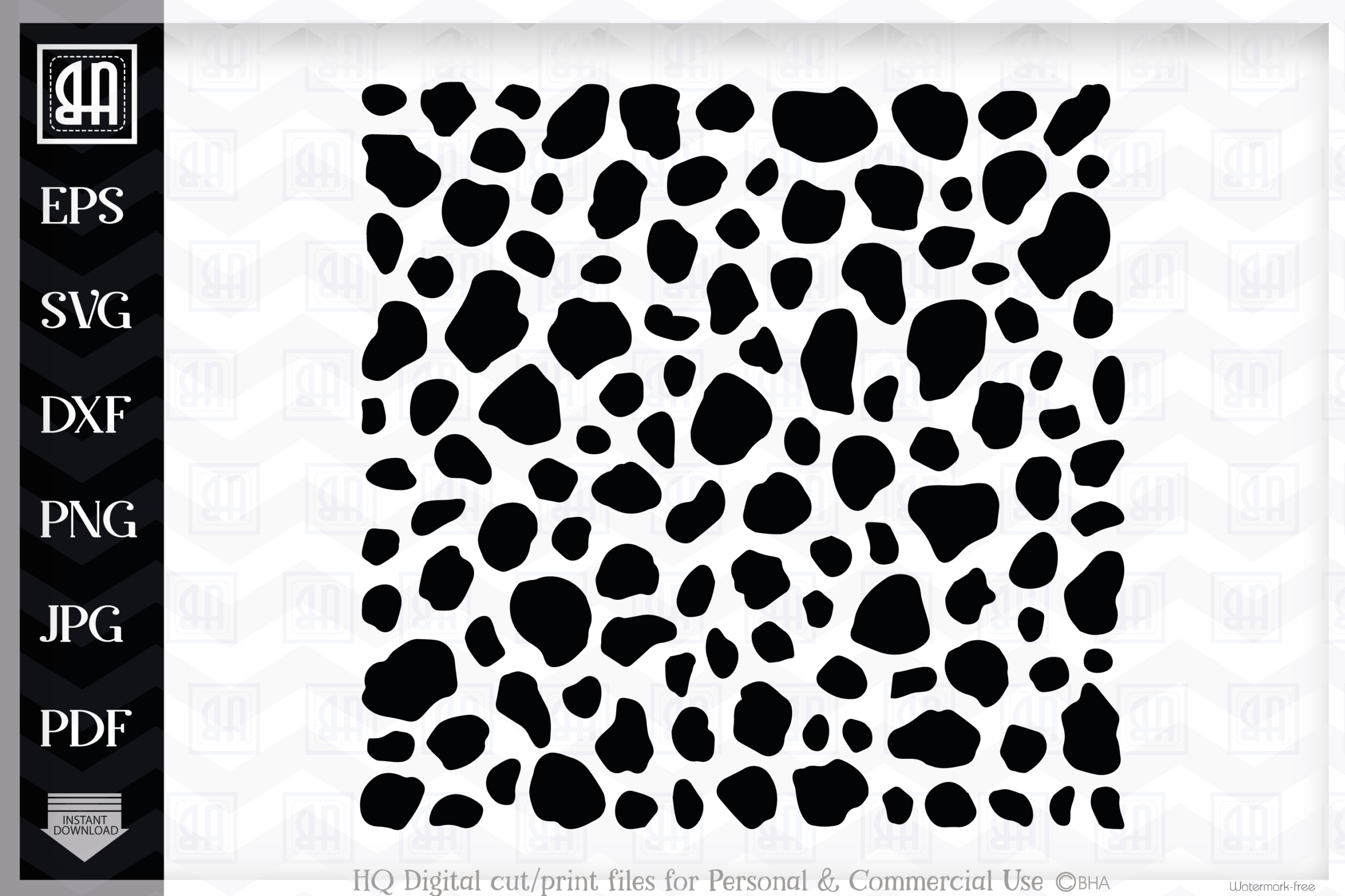 Dalmatian Spots Svg, Dog Pattern, Texture Svg, Dog Svg with regard to Free Printable Dalmatian Spots Template