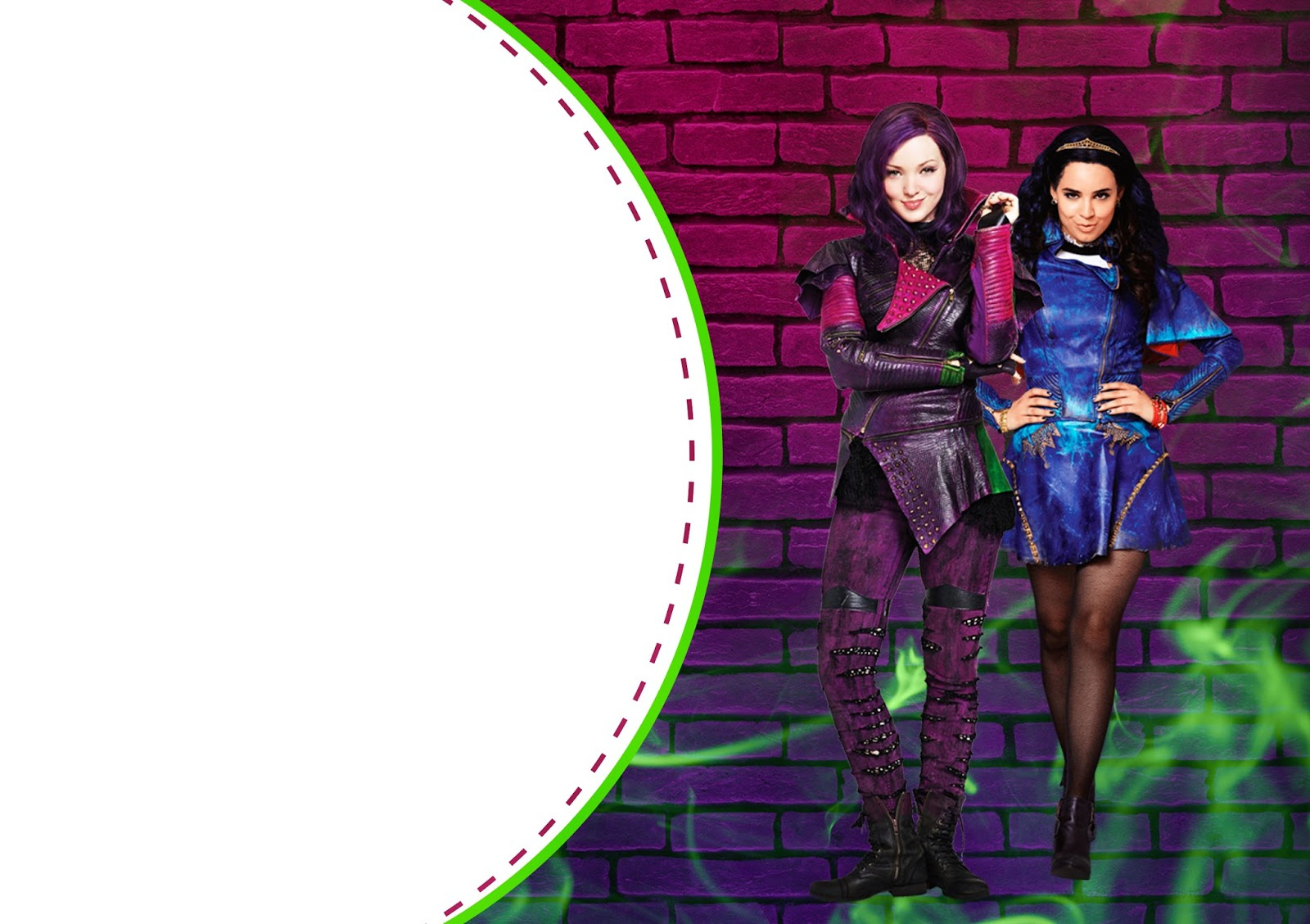 Descendants Party: Free Printable Invitations. - Oh My Fiesta! In regarding Free Printable Descendants Invitation Template