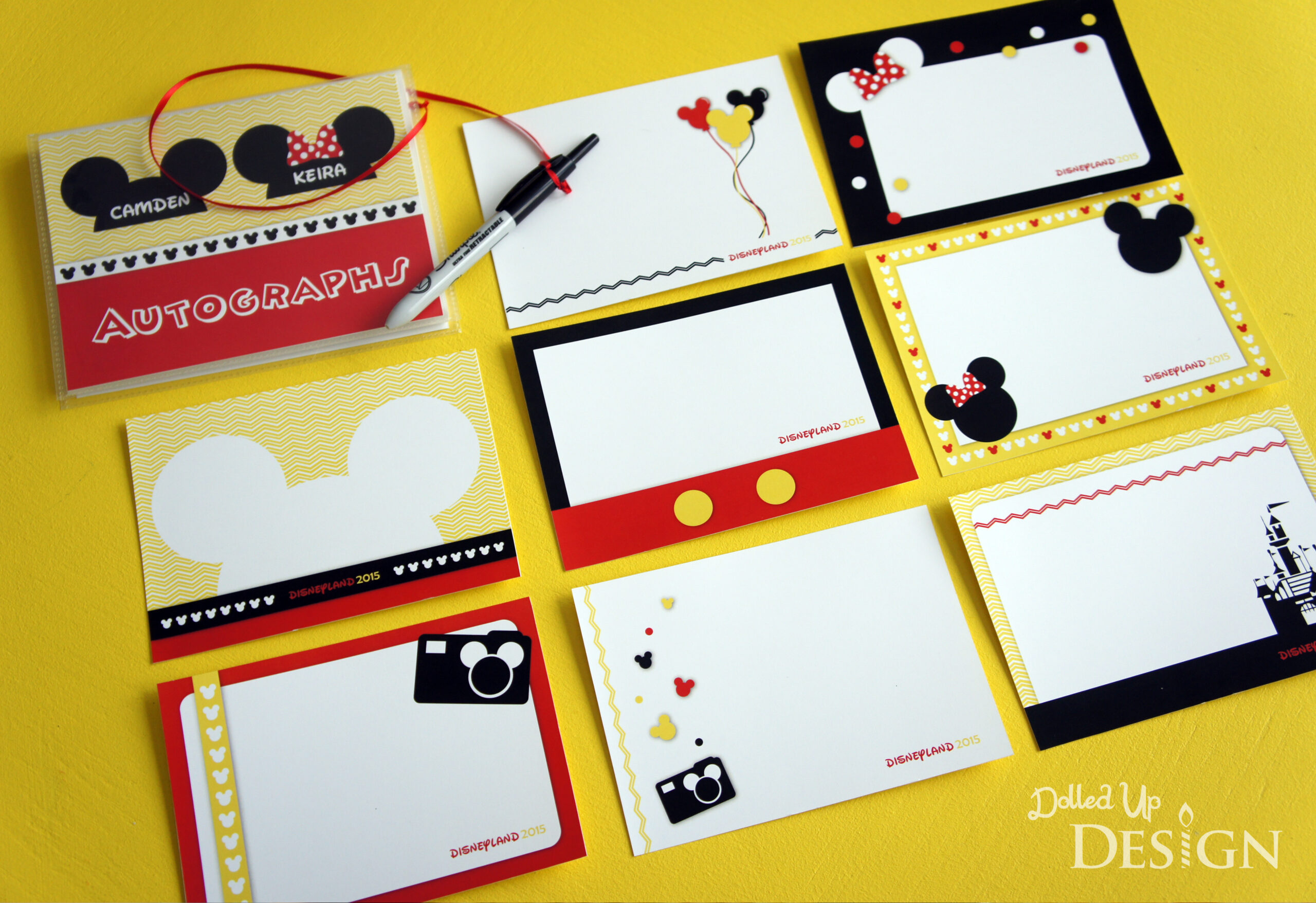 Designed To Sign: Diy Disney Autograph Book pertaining to Free Printable Autograph Book Template