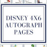 Disney 4X6 Autograph Pages For Free Printable Autograph Book Template