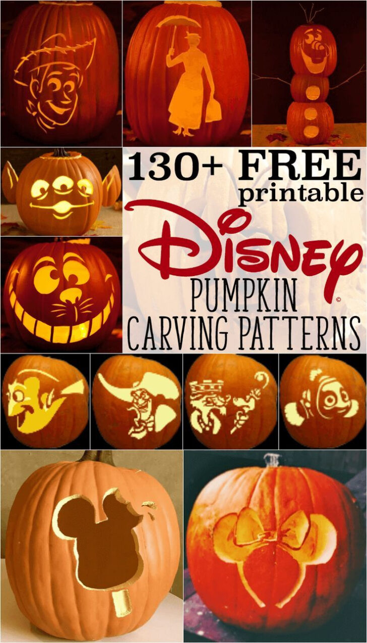 Free Printable Disney Pumpkin Carving Template