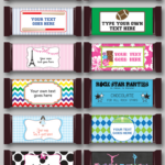 Diy Candy Bar Wrapper Templates | Party Favors | Chocolate Bar Labels Pertaining To Free Printable Candy Wrappers Template
