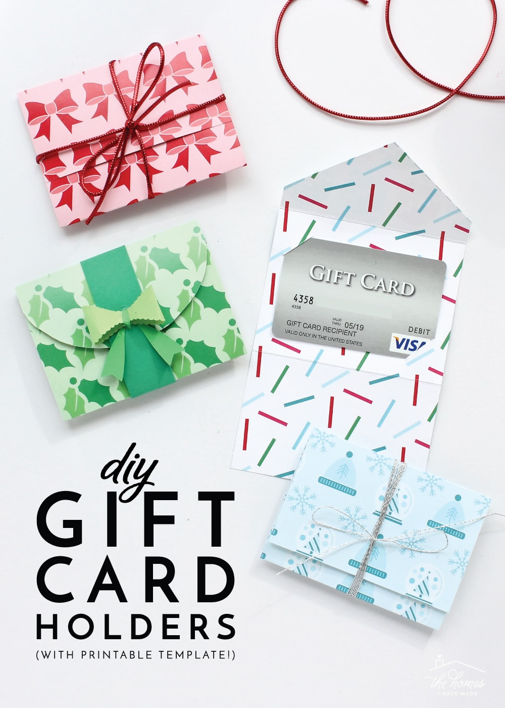 Diy Gift Card Holders (With Printable Template!) - The Homes I intended for Free Printable Gift Card Sleeve Template