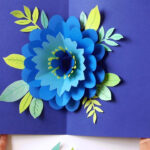 Diy Happy Mother'S Day Card With Pop Up Flower   A Piece Of Rainbow In Free Printable Flower Pop Up Card Template