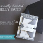 Diy Wedding Invitation Belly Band With Guest Names Regarding Free Printable Belly Band Template