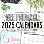 Download 2025 Printable Calendar Templates And 2025 Planners Regarding Free Printable Calendar Template 2025