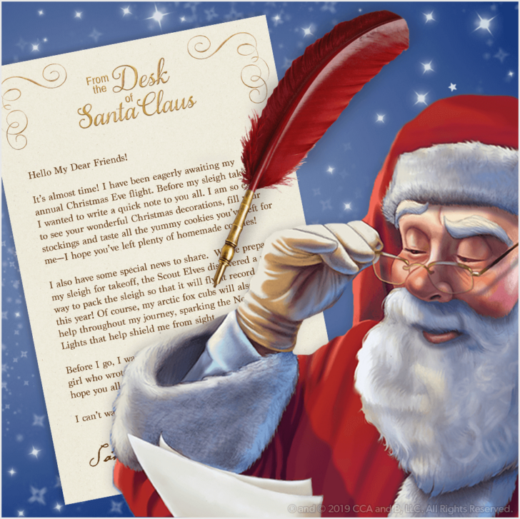 Free Printable Blank Letter From Santa Template