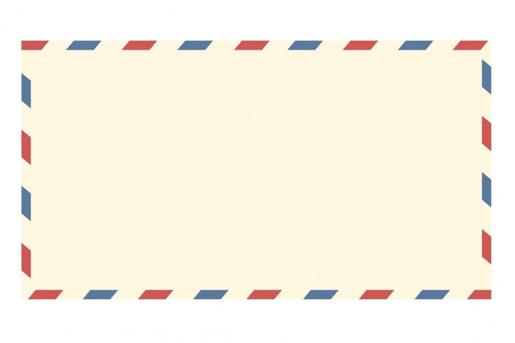 Free Printable Airmail Envelope Template