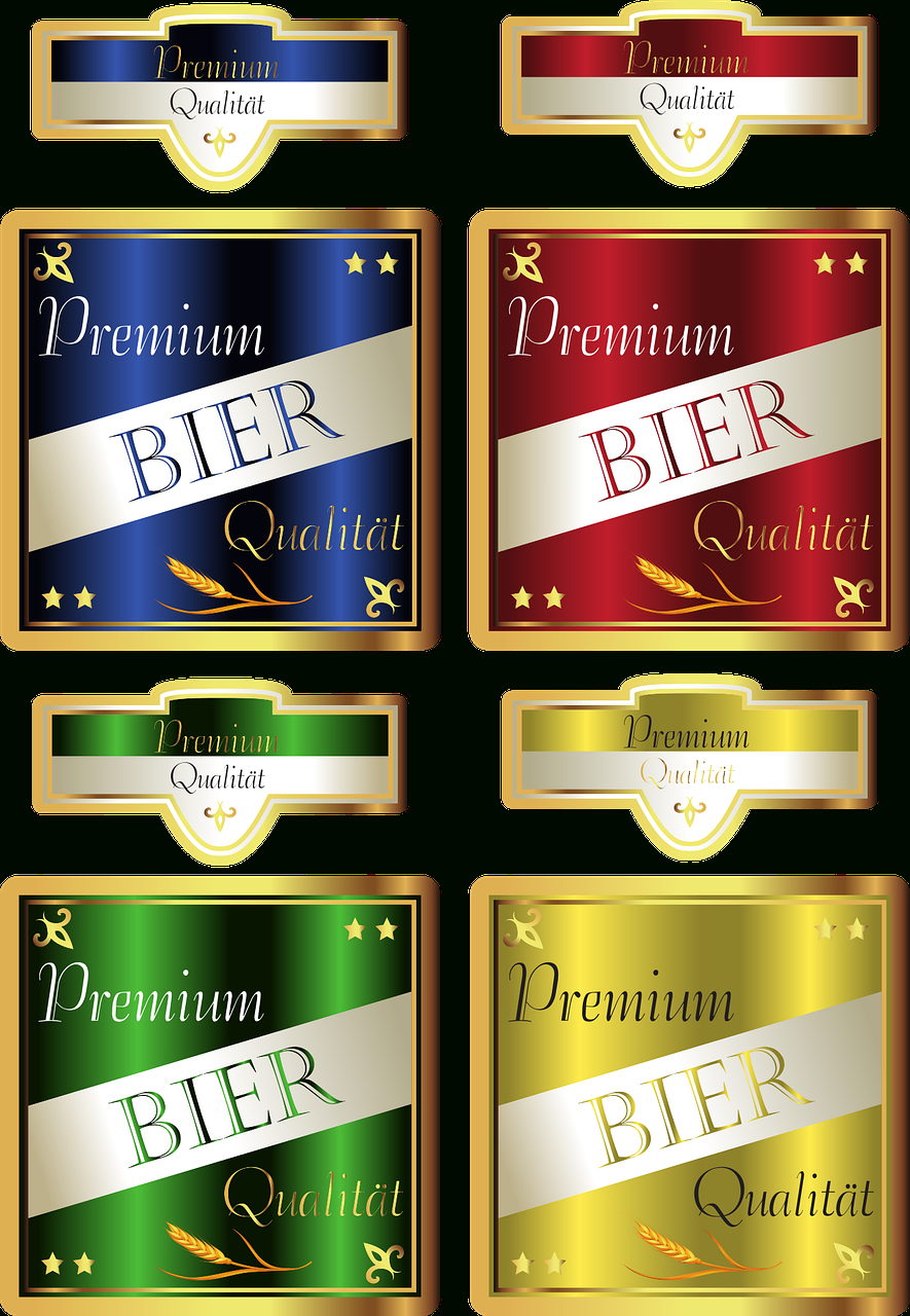 Download Beer Label, Beer Sticker, Bottle Label. Royalty-Free intended for Free Printable Beer Bottle Label Template