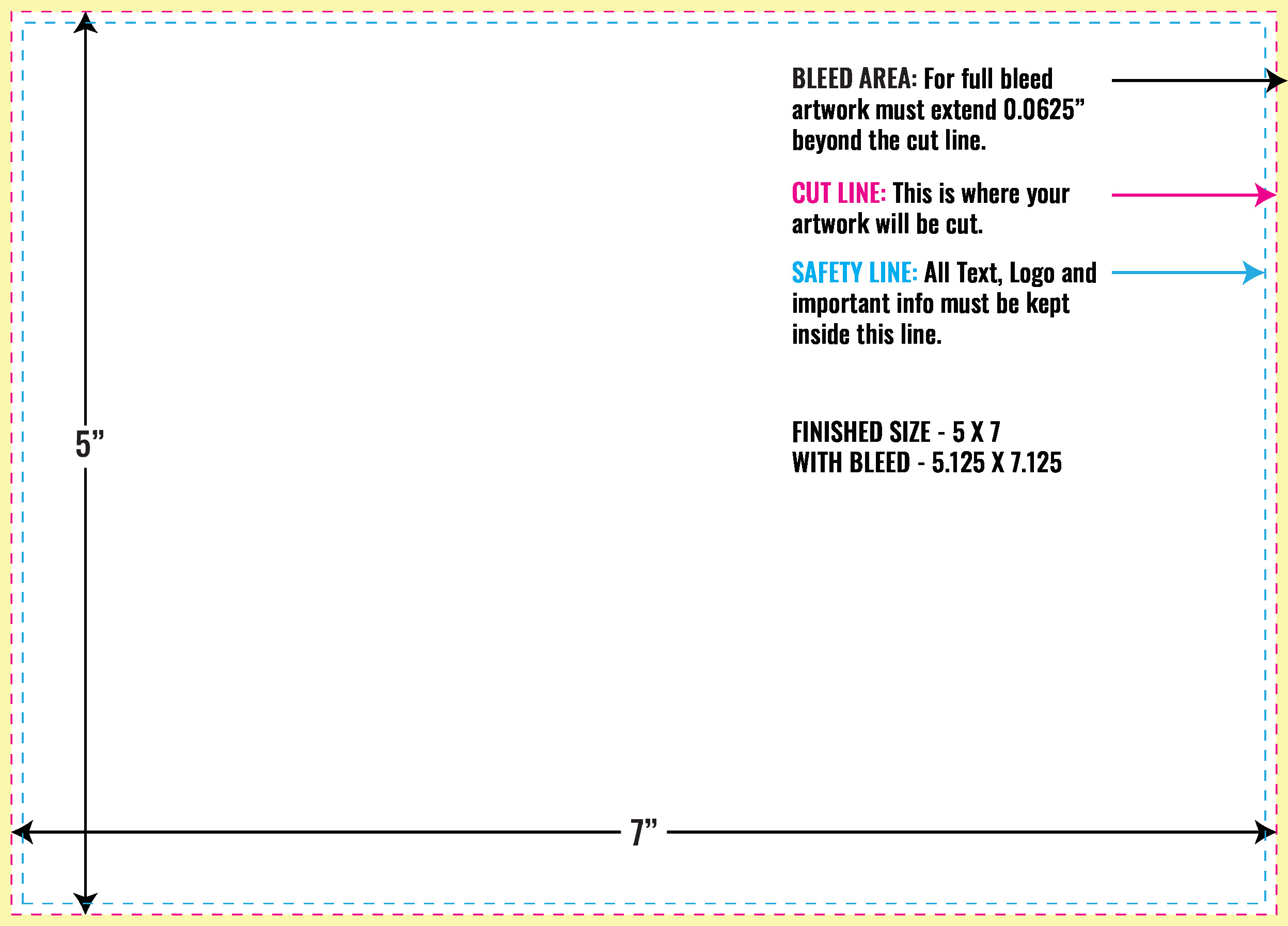 Download Free Indesign Greeting Card Layout Guidelines in Free Printable 5X7 Card Template