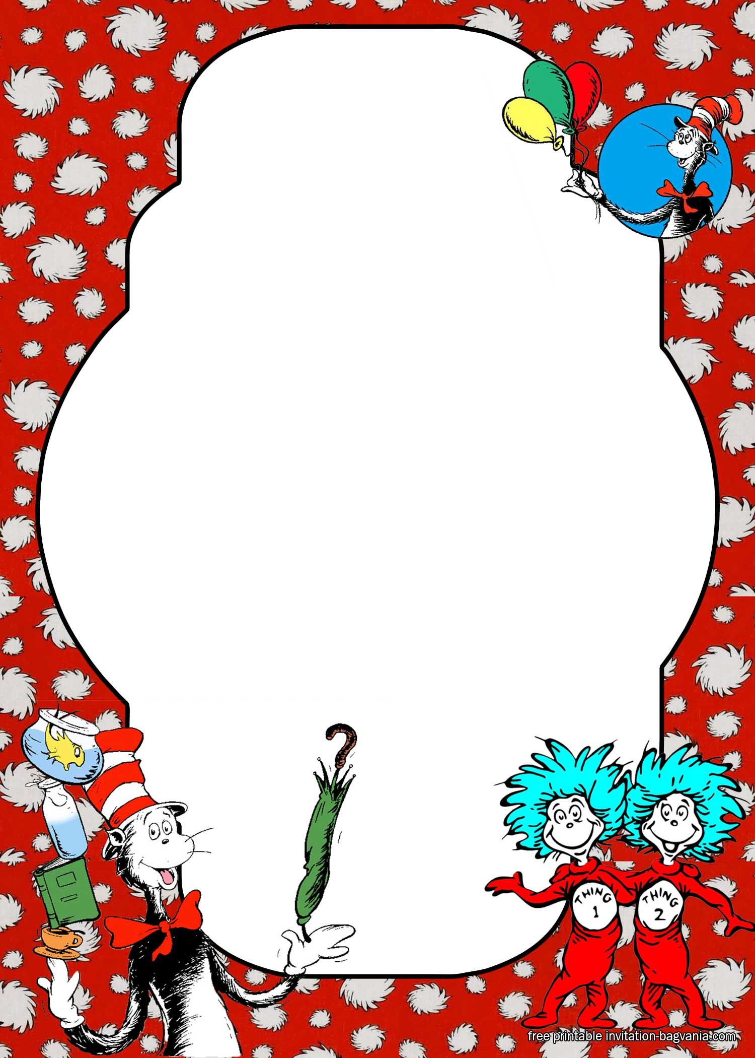 Dr. Seuss Border - 10 Free Pdf Printables | Printablee pertaining to Free Printable Dr Seuss Template