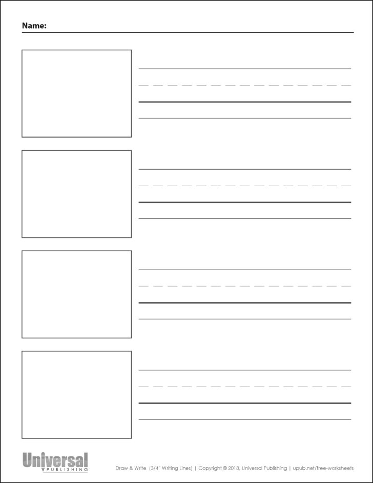 Free Printable Four Square Writing Template