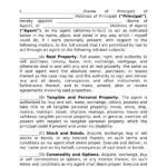Durable Power Of Attorney Templates (Free) [Word, Pdf, Odt] Pertaining To Free Printable Durable Power Of Attorney Template
